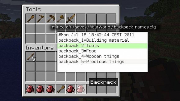 Backpack Mod For Minecraft 1 2 5 Planeta Minecraft