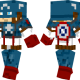 Captain America Skin for Minecraft