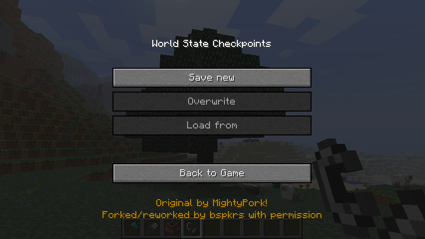 World State Checkpoints Mod