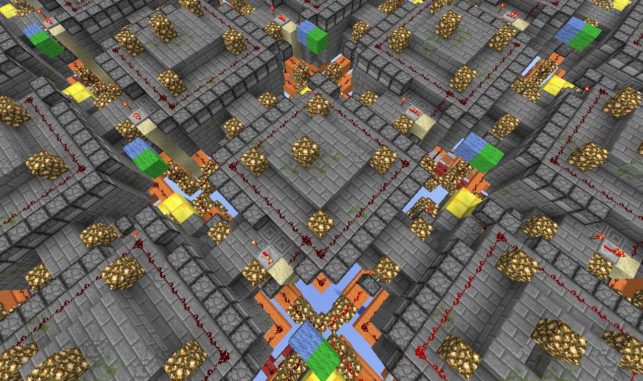 Infinite Creeper Maze Map