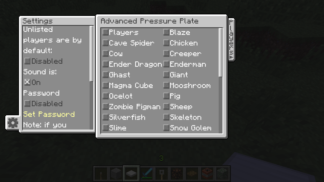 Iron Pressure Plate Mod