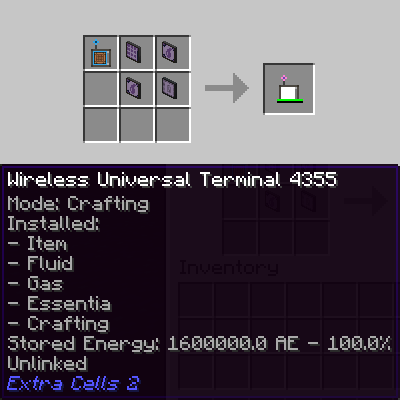 Wireless Crafting Terminal Mod 1