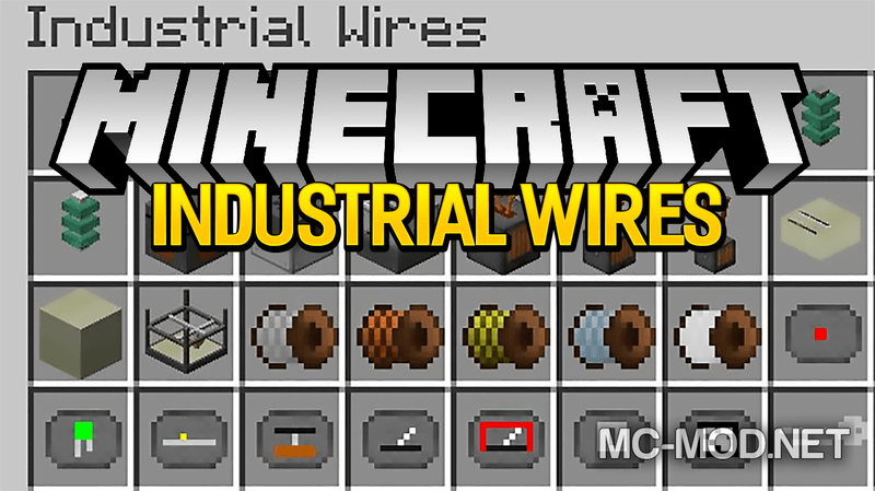 Мод индастриал 2. Мод Industrial wires 1.12.2. Industrial wires 1.12.2 гайд. Industrial wires. Индастриал крафт провода.